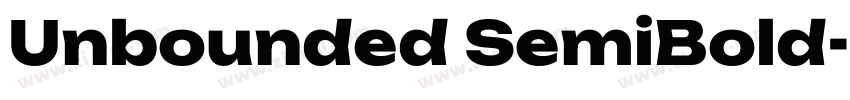 Unbounded SemiBold字体转换